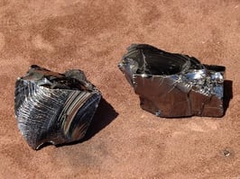 Shungite brute (qualité "argent")