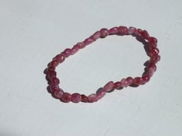 Bracelets en tourmaline rose (irréguliers)