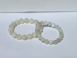 Bracelets en pierre de lune nacrée 9-10 mm