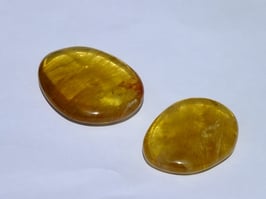 Fluorite jaune en palets roulés