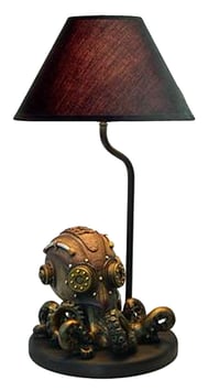 Steampunk-Tintenfisch Lampe