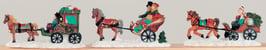 Miniatur Kutschen 3ass.