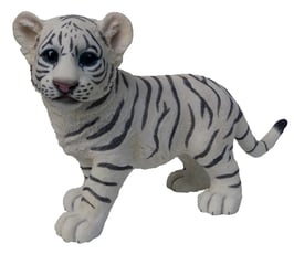 Tiger-Junge stehend weiss