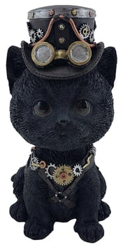 Steampunk - Wackelkopf Katze