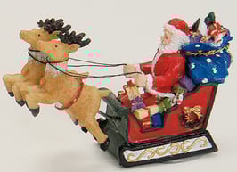Miniatur Rentierschlitten