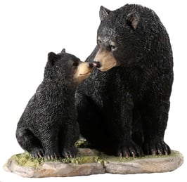 Bär mit Junge schwarz
