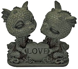 Garten-Drachen Wackelkopf-Paar