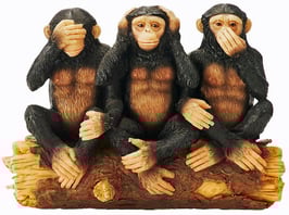 Affen die Drei Weisheiten