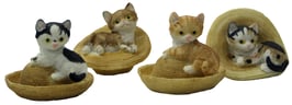 Katze mit Hut 4er Set