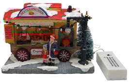 Miniatur Brathänchenstand mit Beleuchtung