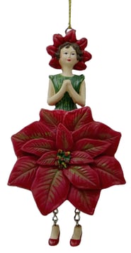 Poinsettiamädchen Hänger