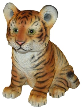 Tiger sitzend orange