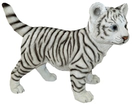Tiger stehend weiss