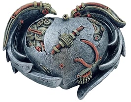 Steampunk-Herzflügel Schatulle