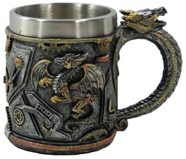 Steampunk-Krug Drache