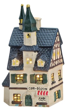 Porzellan Lichthaus Café-Bistro blaues Dach