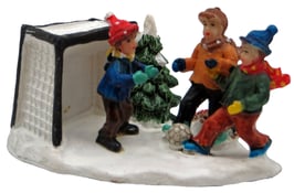 Miniatur Fußball Szene Kinder