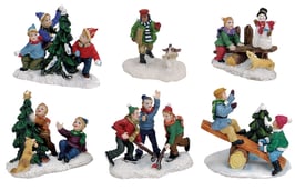 Miniatur Weihnachtsfiguren 6ass.