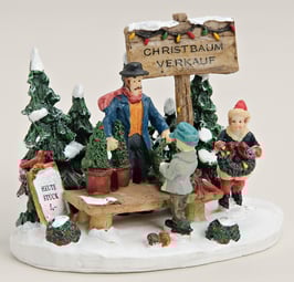 Miniatur Christbaumverkauf