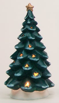 Windlicht Tanne Porzellan