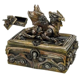 Steampunk-Drachenschatulle