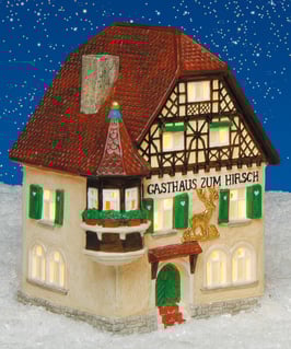 Porzellan Lichthaus Gasthaus Hirsch