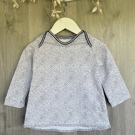 Pullover langarm French Terry Minidots 86