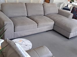 "Josephine" Grey 4 Seater Chaise Lounge