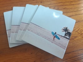 Set 4 Surfer Girl Coasters - 2 Sets Available