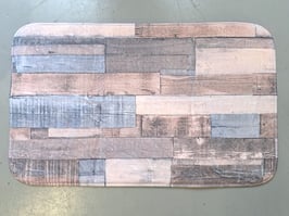 BRAND NEW Plush Rustic Timber Look Bathroom / Door Mat
