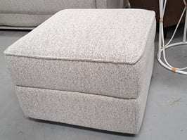 EX DISPLAY "Koala" Silver Grey Storage Ottoman