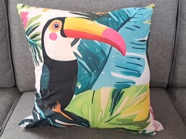 BRAND NEW Tropical Toucan Cushion