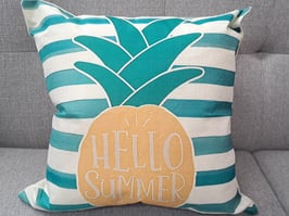 BRAND NEW "Hello Summer" Pineapple Cushion