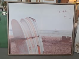Framed Surf Boards Print