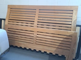 Double Size Oak Timber Bed Frame