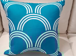 BRAND NEW Outdoor Waterproof Teal Fanshell Cushion