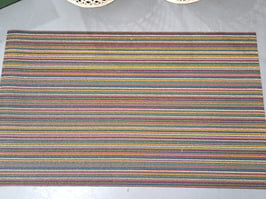 "Chilewich" Indoor/Outdoor Vinyl Multicolour Stripe Rug