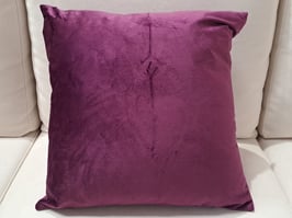 BRAND NEW Purple Velour Cushion
