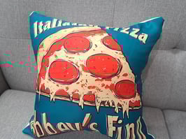 BRAND NEW Waterproof Retro Pizza Cushion