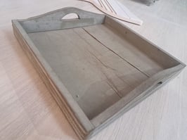 Rustic Grey Timber Tray