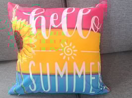 BRAND NEW Bright "Hello Summer" Cushion