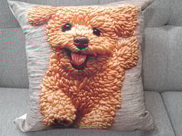 BRAND NEW Running Puppy Cushion - 2 Available