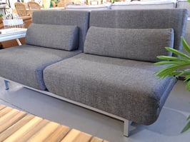 "Divano" Dark Grey 2 Seater Double Sofa Bed