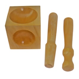 Würfelanke aus Hartholz