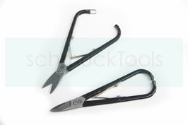 Blech- und Lotschere, gebogene Schneide