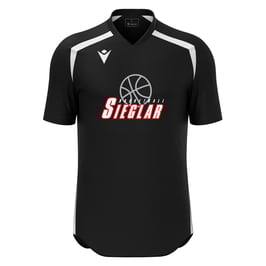 MACRON WYRM Shootingshirt schwarz mit Sieglarer TV Basketball-Logo