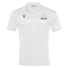 MACRON Draco Polo Weiß mit Sieglarer TV Ballsport-Logo