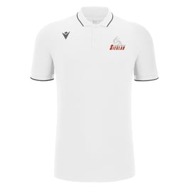 MACRON Comedy ECO Polo weiß mit Judo & Aikido-Logo