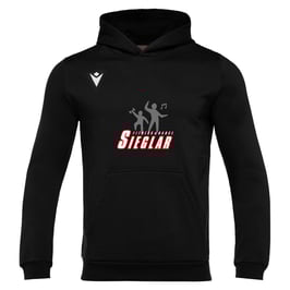 MACRON Banjo Hero Hoodie schwarz mit Sieglarer TV Fitness & Dance-Logo und Wunschname
