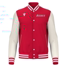 MACRON College Jacke Fiddle rot/weiß mit Sieglarer TV- Logo und Wunschname